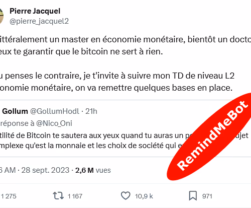 MASTER EN ECONOMIE - REMINDMEBOT