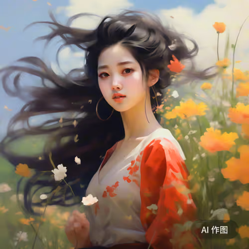 Spring Breeze on Her Face
