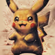 pikachu sketch blends heavy-metal