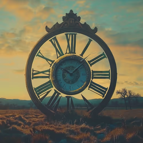 seven minutes past ten