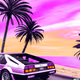 Delorean_Purple_Beach