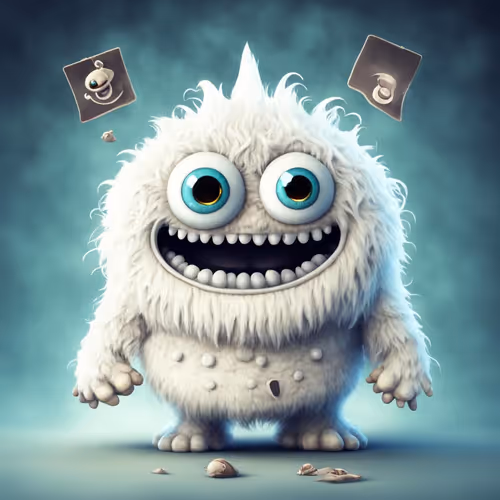 Cute Yeti Monster