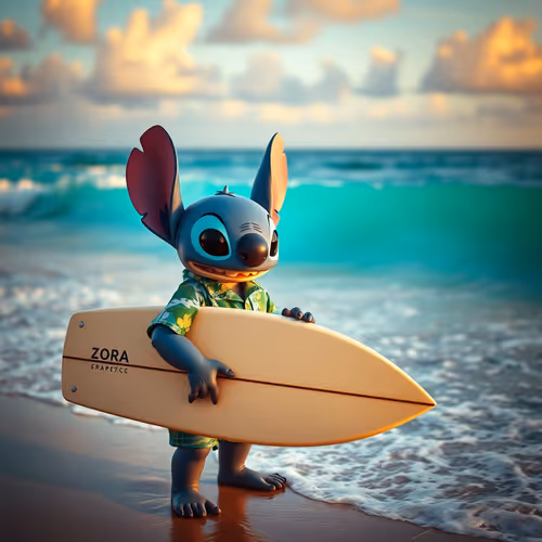 blue surfer