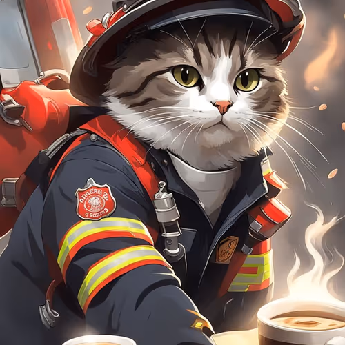 CoffeeCat-FireFighter