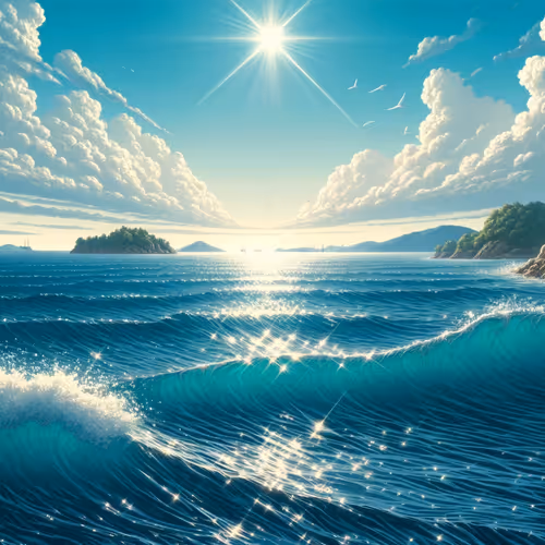 Shimmering Ocean Serenity