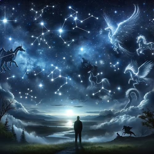 A magical night sky filled