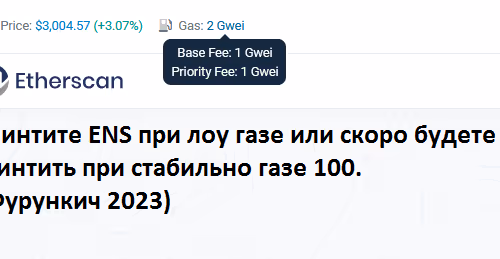 MINT ENS LOW GAS CALL