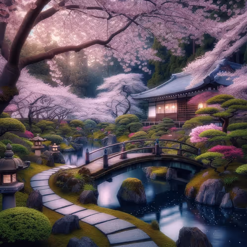Japanese Garden in Spring