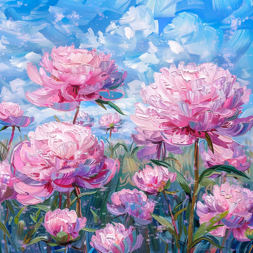 oil painting - flower
