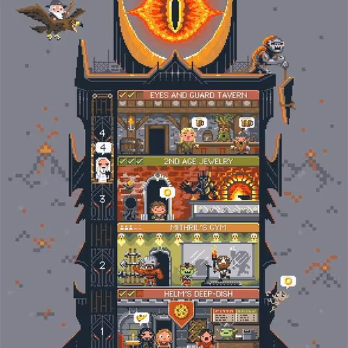 Lord Of The Rings Pixel Art