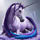 Majestic light purple unicorn