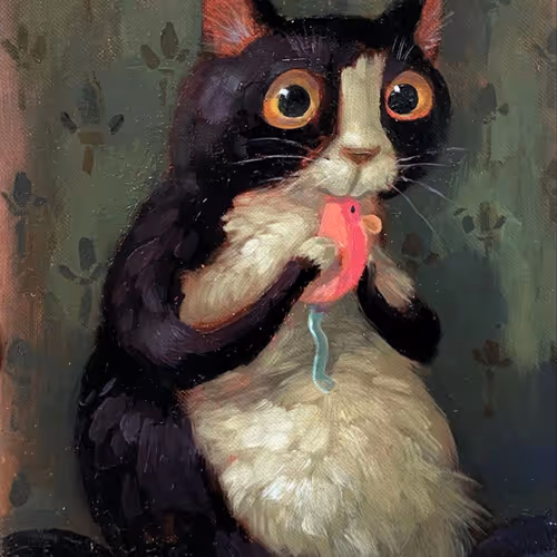 The colors of the cat