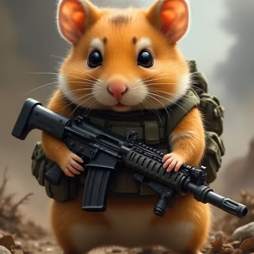 A military hamster