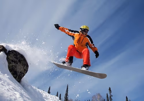 snowboarding