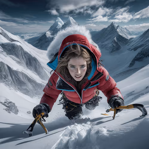 Hannah at the top of the peaks