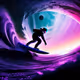 Surfing through space