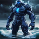 blue titan at ocean