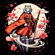 Sakura Tiger - Blossoms in Kimono