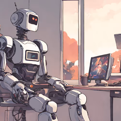 Bored sentient robot