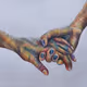 Holding hands