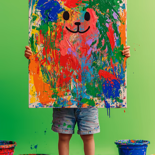 Child painting