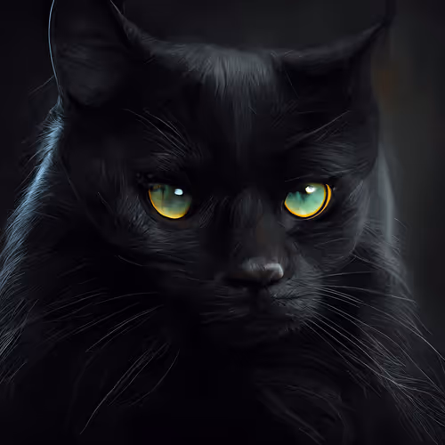 Black zora cat