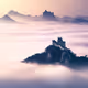 Celestial Citadel: Dawn's Embrace