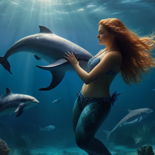 ENJOY dolphin mermaid