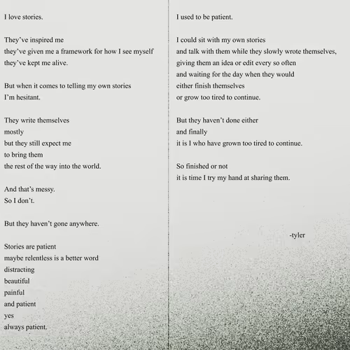 Stories: A Note to Self