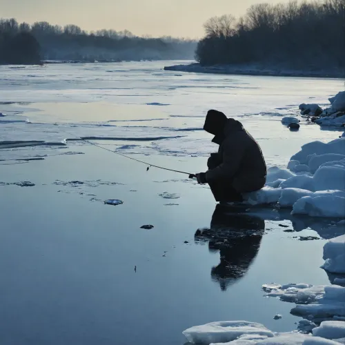 Fisherman in meditation