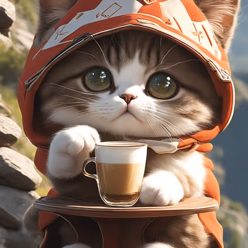 coffee cat!!!