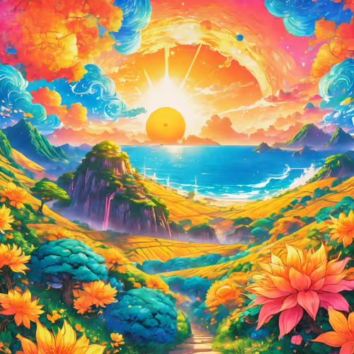 Anime Sun Set