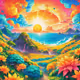 Anime Sun Set