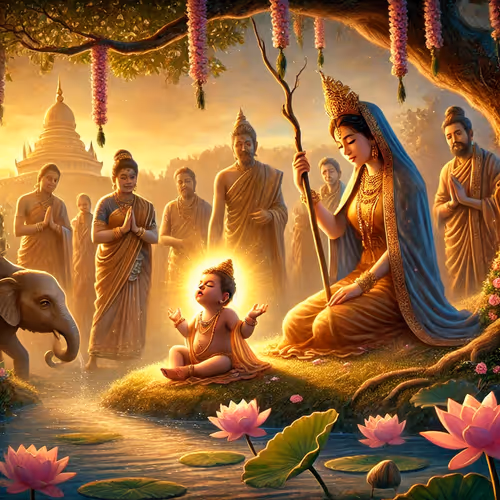 Siddhartha Gautama in Lumbini Gardens