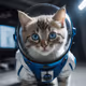 A kitten in space
