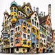 Harmony of Nature and Architecture by Hundertwasser