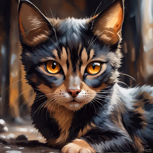 Cute Black and Tan Cat