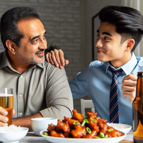 father and me enjoy