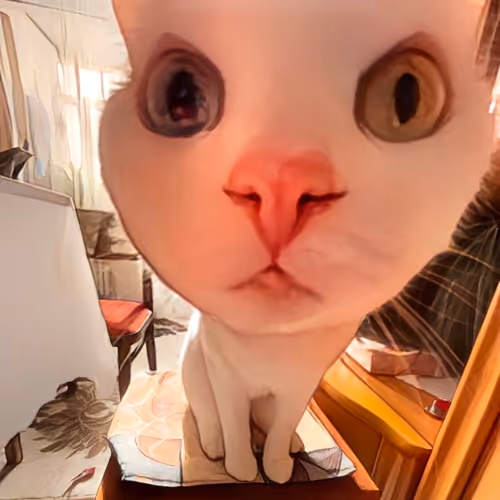 Sima cat - curiosity