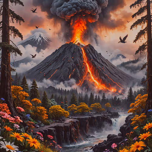 volcanic eruption