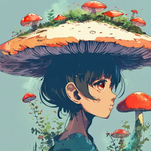 Mushroom anime