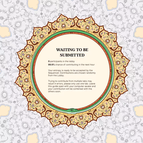 KZG ceremony waiting room Zora