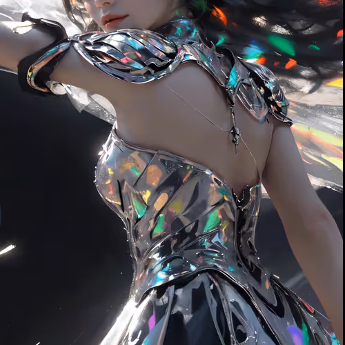 shiny dress