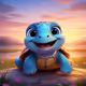 The turtle is funny