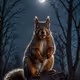 the squirrel comes at night