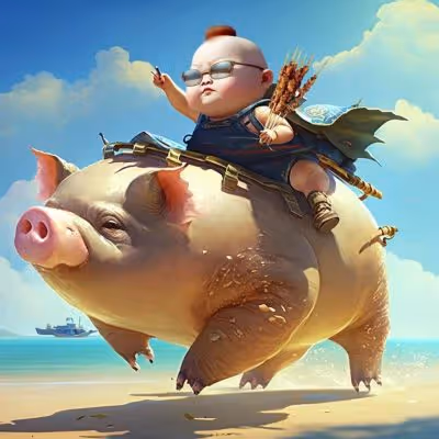 The Flying Pink Pig and the Explorer