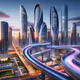 Dusk in the Futuristic Metropolis