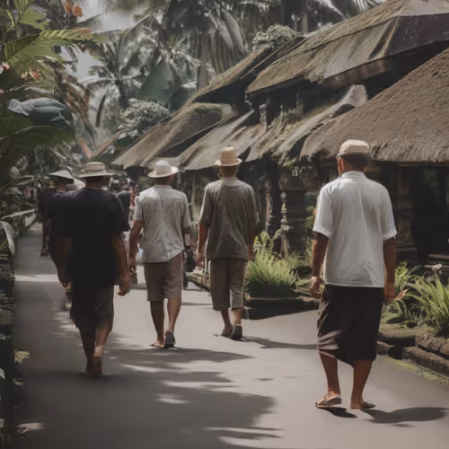 Indonesian Men Walking