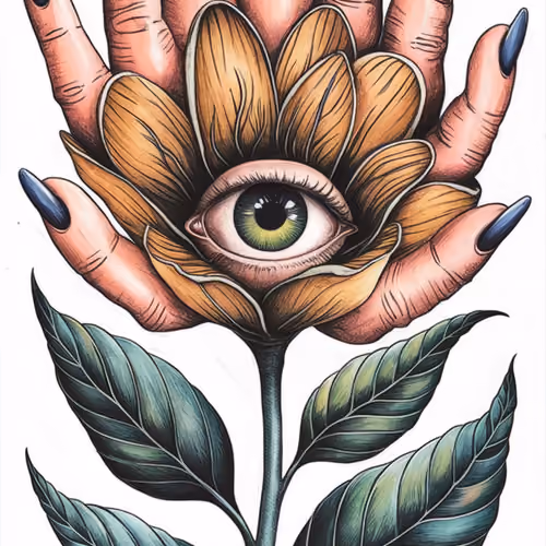 Plant and fingers