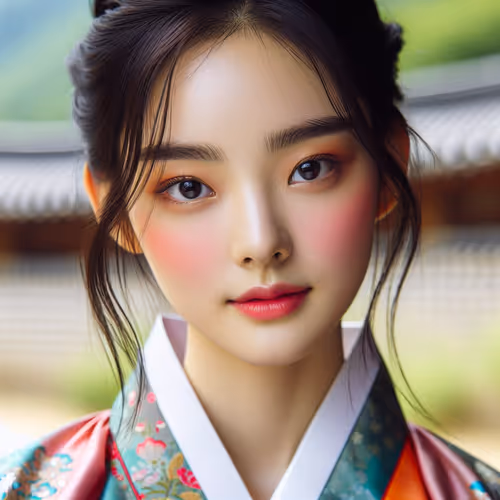 korean girl close